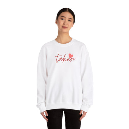 Festive Threads | Valentine's Taken Unisex Heavy Blend™ Crewneck Sweatshirt