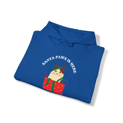 Festive Threads | Christmas Santa Paws Unisex Heavy Blend™ Hooded Sweatshirt