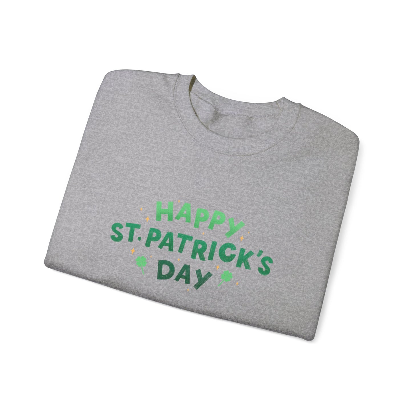 Festive Threads | St. Patrick's Day | Happy St. Patrick's Day Unisex Heavy Blend™ Crewneck Sweatshirt