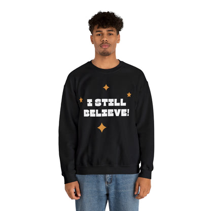 Festive Threads | Christmas I Still Believe Unisex Heavy Blend™ Crewneck Sweatshirt