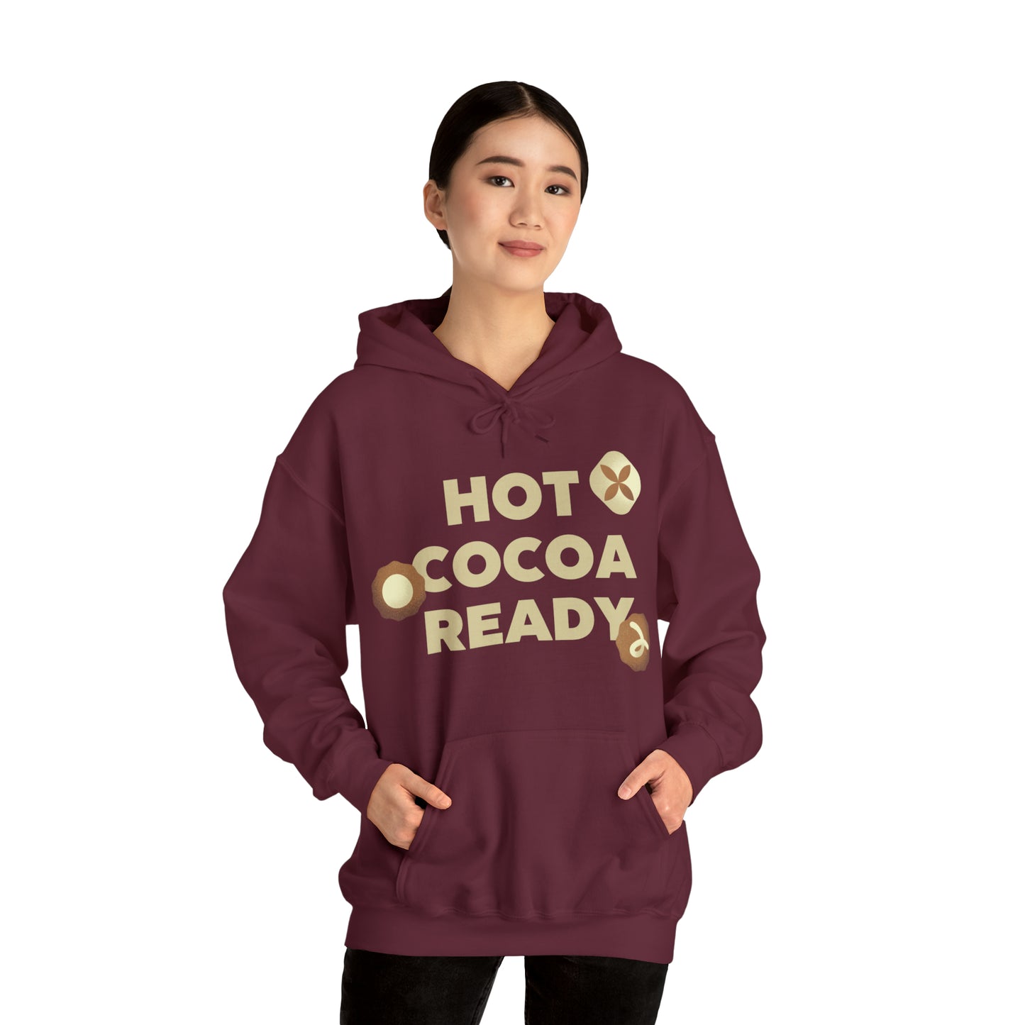 Festive Threads | Christmas Hot Cocoa Ready Unisex Heavy Blend™ Hooded Sweatshirt