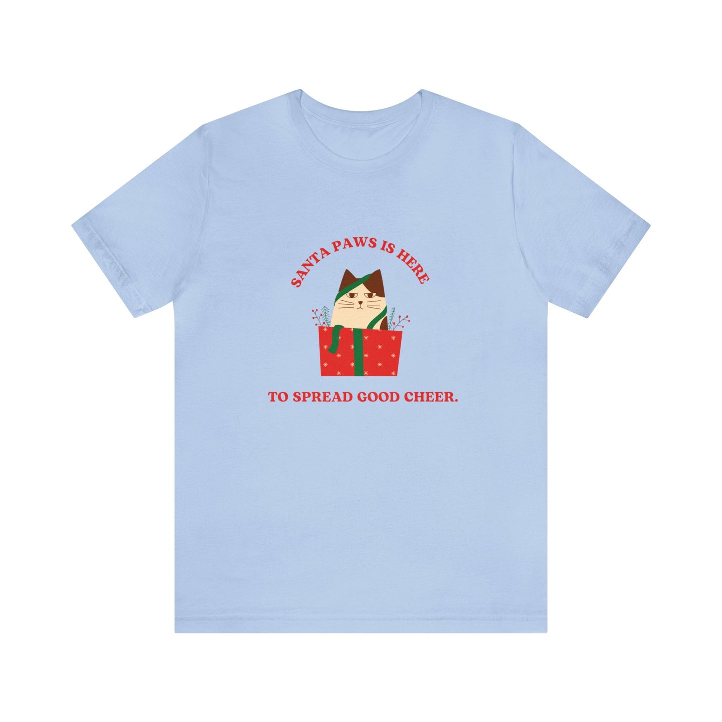 Festive Threads | Christmas Santa Paws Unisex Jersey Short Sleeve Tee