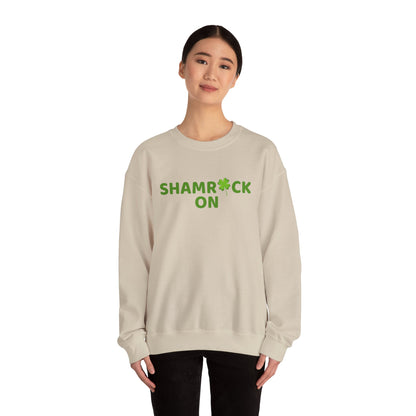 Festive Threads | St. Patrick's Day Shamrock's On Unisex Heavy Blend™ Crewneck Sweatshirt