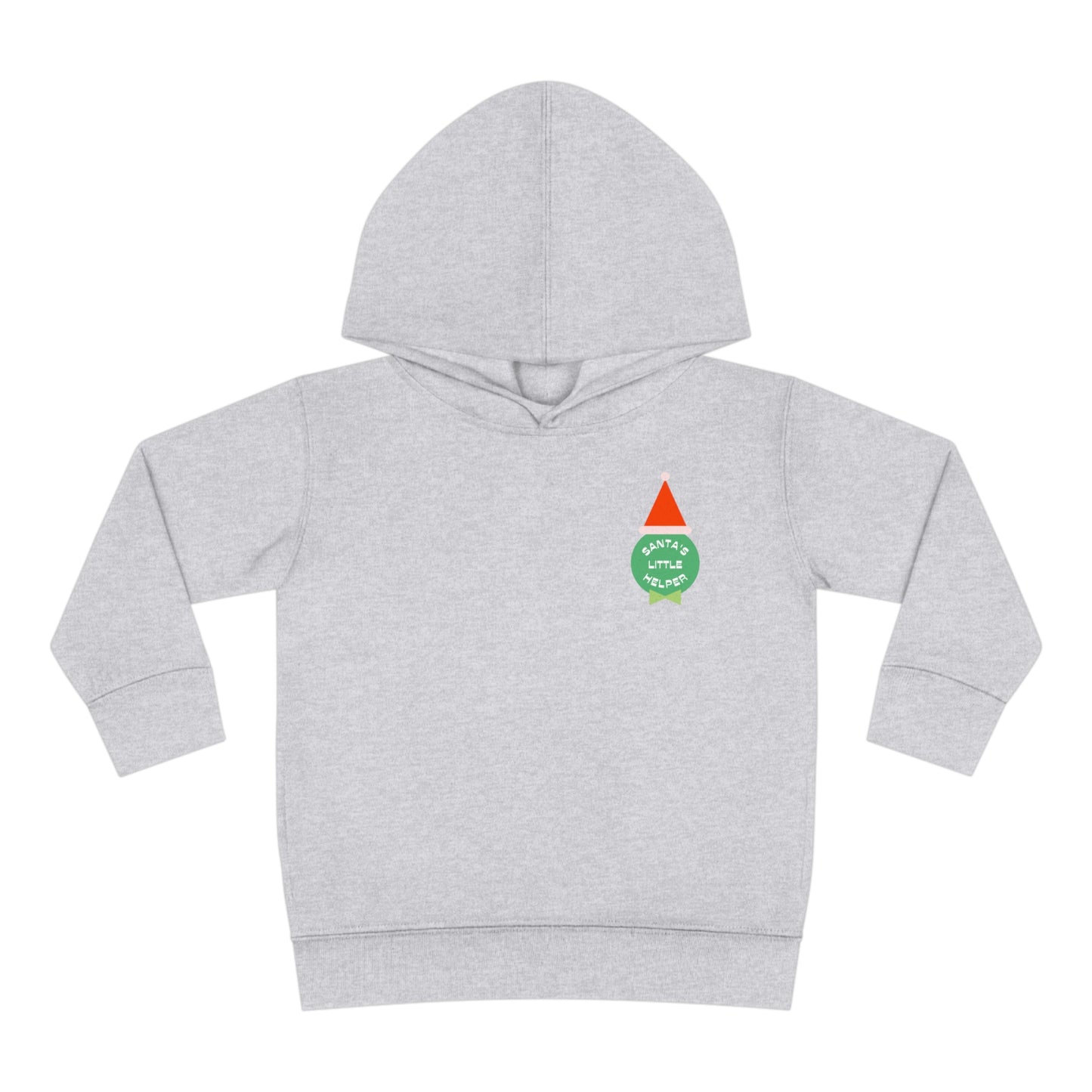 Festive Threads | Christmas Santa's Helper Toddler Pullover Fleece Hoodie