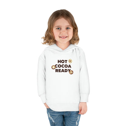 Festive Threads | Christmas Hot Cocoa Ready Toddler Pullover Fleece Hoodie