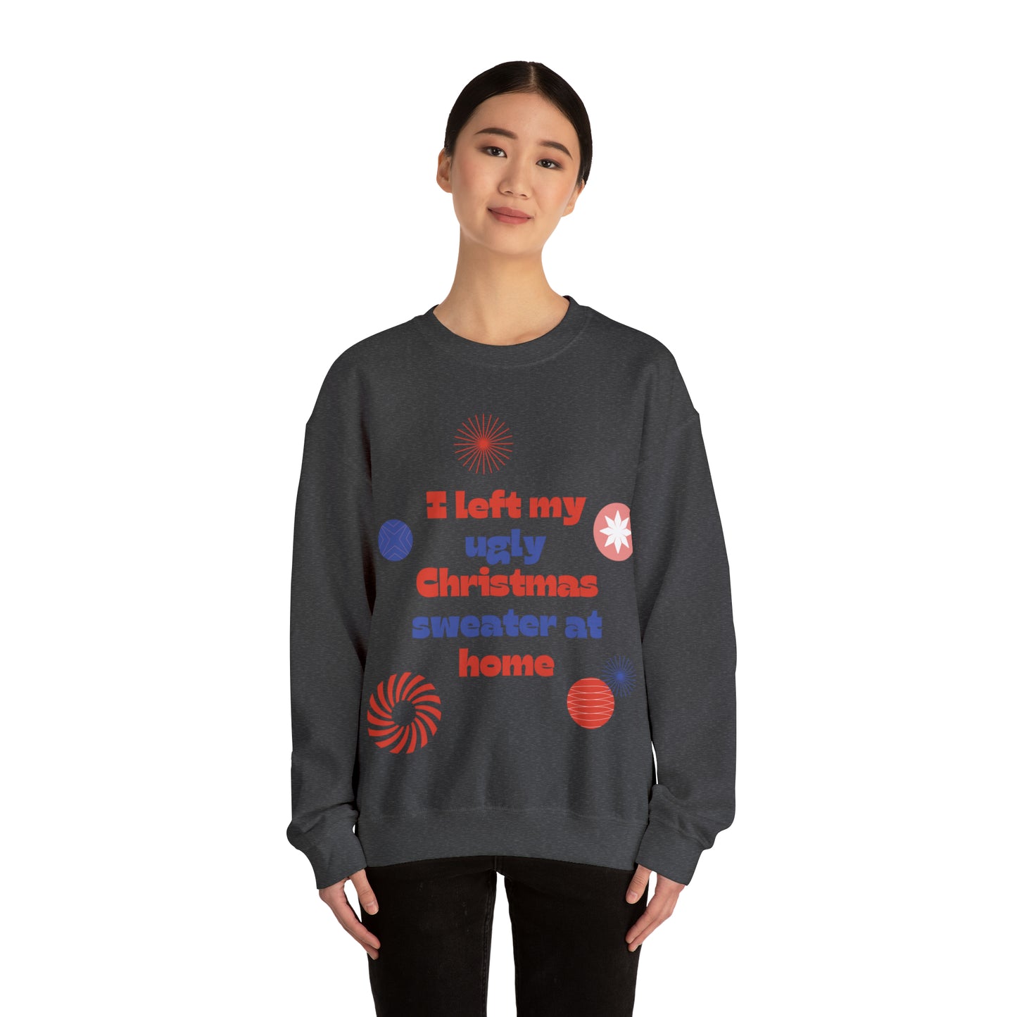 Festive Threads | Christmas Ugly Christmas Sweater Unisex Heavy Blend™ Crewneck Sweatshirt