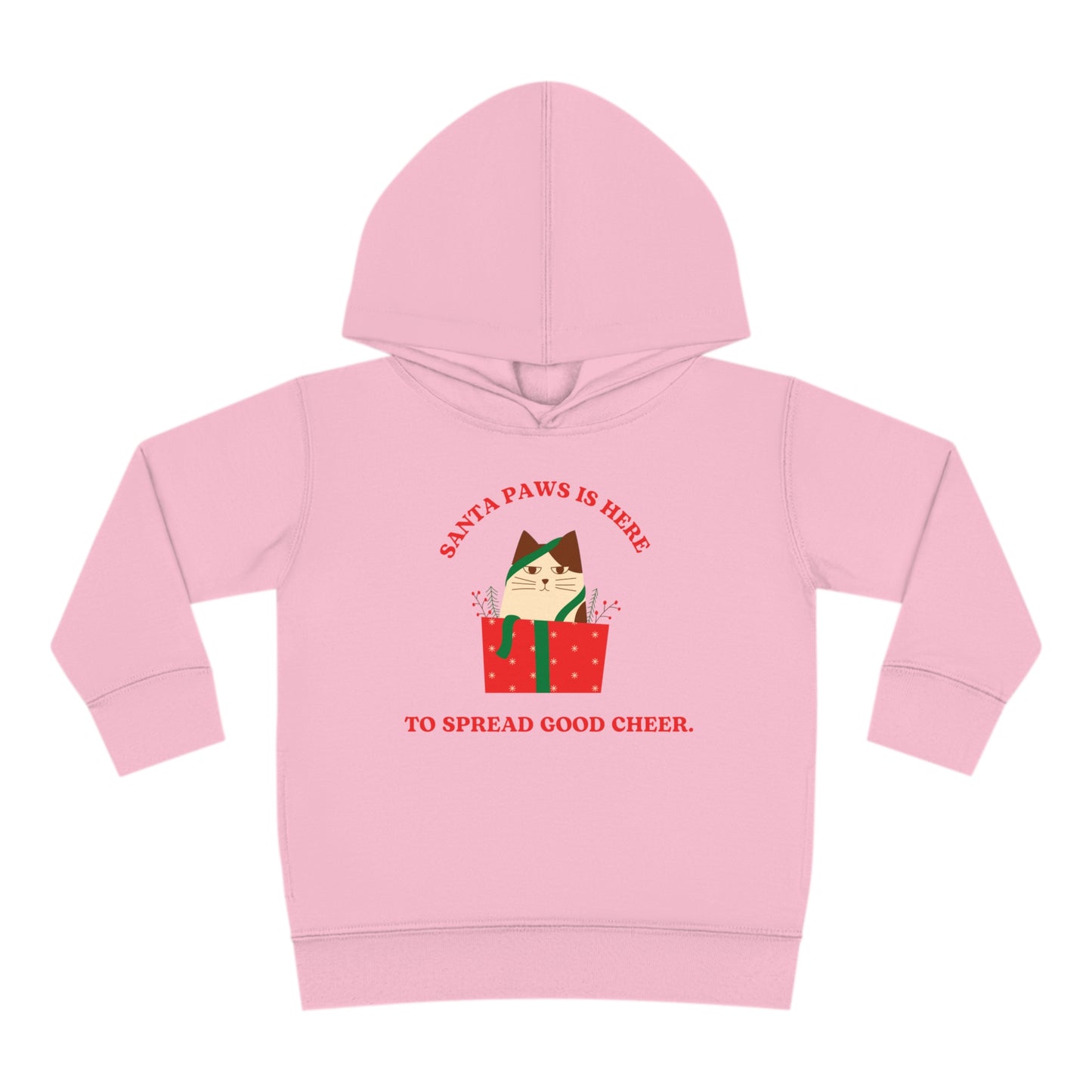 Festive Threads | Christmas Santa Paws Toddler Pullover Fleece Hoodie