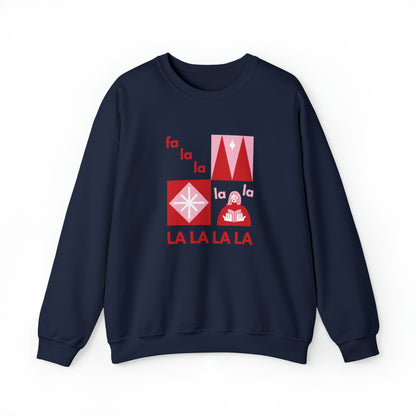 Festive Threads | Christmas Fa La La Unisex Heavy Blend™ Crewneck Sweatshirt