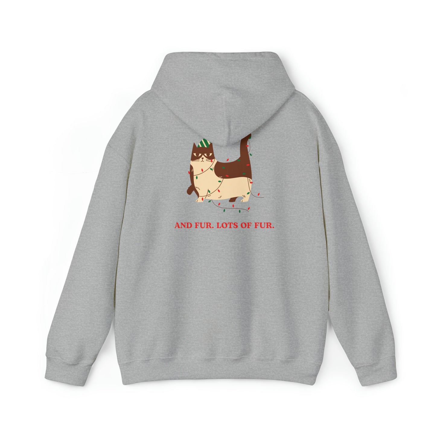 Festive Threads | Christmas Santa Paws Unisex Heavy Blend™ Hooded Sweatshirt