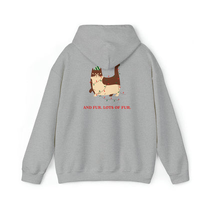 Festive Threads | Christmas Santa Paws Unisex Heavy Blend™ Hooded Sweatshirt