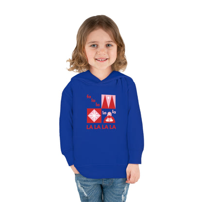 Festive Threads | Christmas Fa La La Toddler Pullover Fleece Hoodie