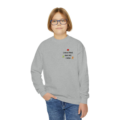 Festive Threads | Christmas Baking Crew Youth Crewneck Sweatshirt