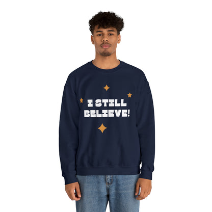 Festive Threads | Christmas I Still Believe Unisex Heavy Blend™ Crewneck Sweatshirt