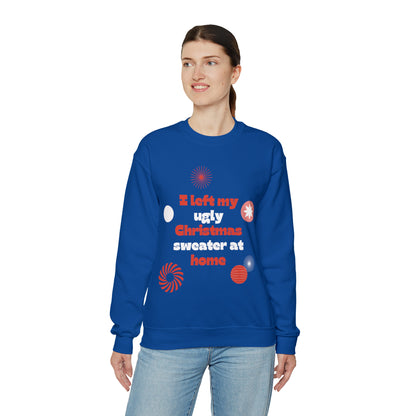 Festive Threads | Christmas Ugly Christmas Sweater Unisex Heavy Blend™ Crewneck Sweatshirt