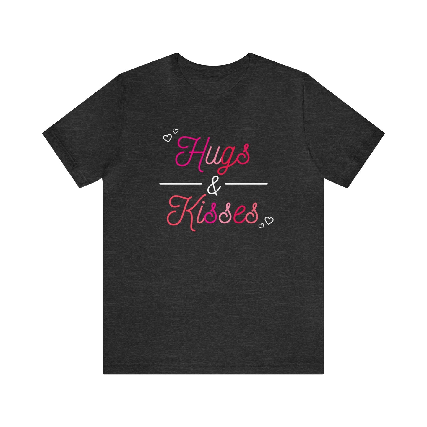 Festive Threads | Valentine's Hugs & Kisses Unisex Jersey Short Sleeve Tee