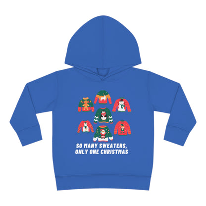 Festive Threads | Christmas So Many Sweaters Toddler Pullover Fleece Hoodie