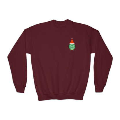 Festive Threads | Christmas Santa's Helper Youth Crewneck Sweatshirt