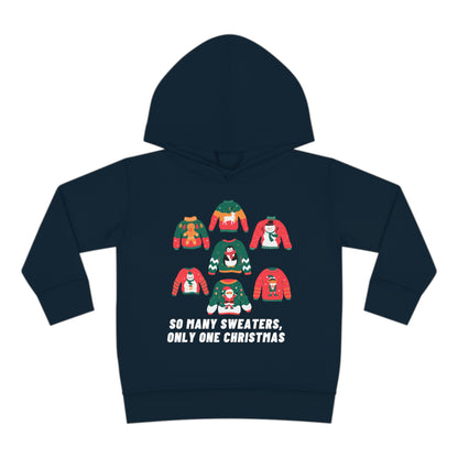 Festive Threads | Christmas So Many Sweaters Toddler Pullover Fleece Hoodie