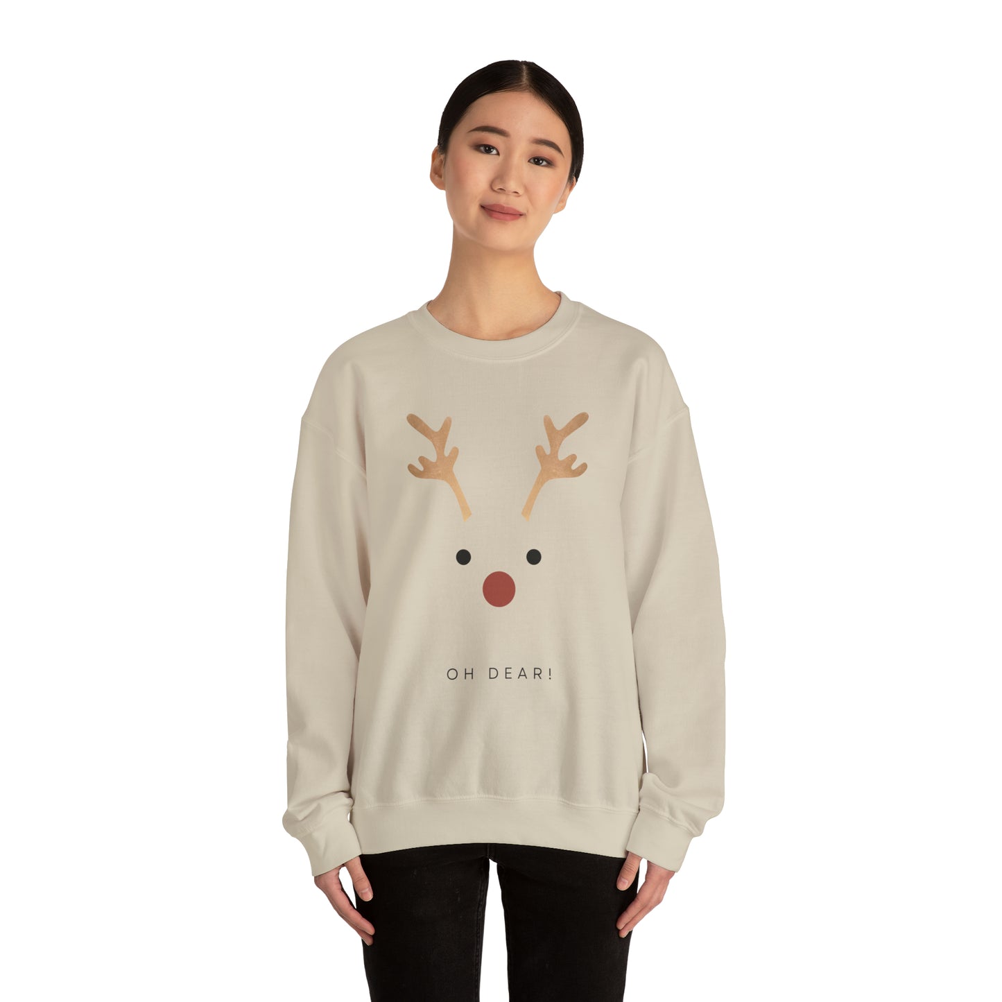 Festive Threads | Christmas Oh Dear Unisex Heavy Blend™ Crewneck Sweatshirt