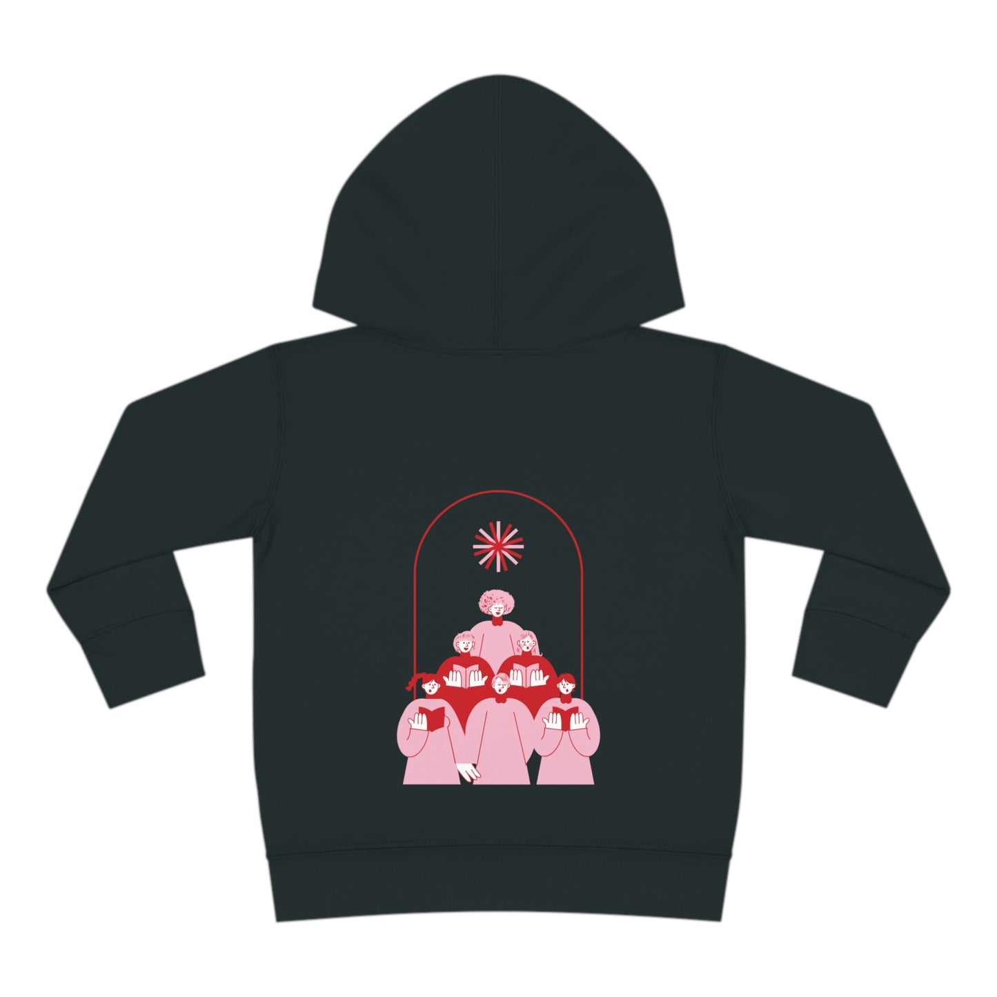 Festive Threads | Christmas Fa La La Toddler Pullover Fleece Hoodie