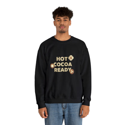 Festive Threads | Christmas Hot Cocoa Ready Unisex Heavy Blend™ Crewneck Sweatshirt