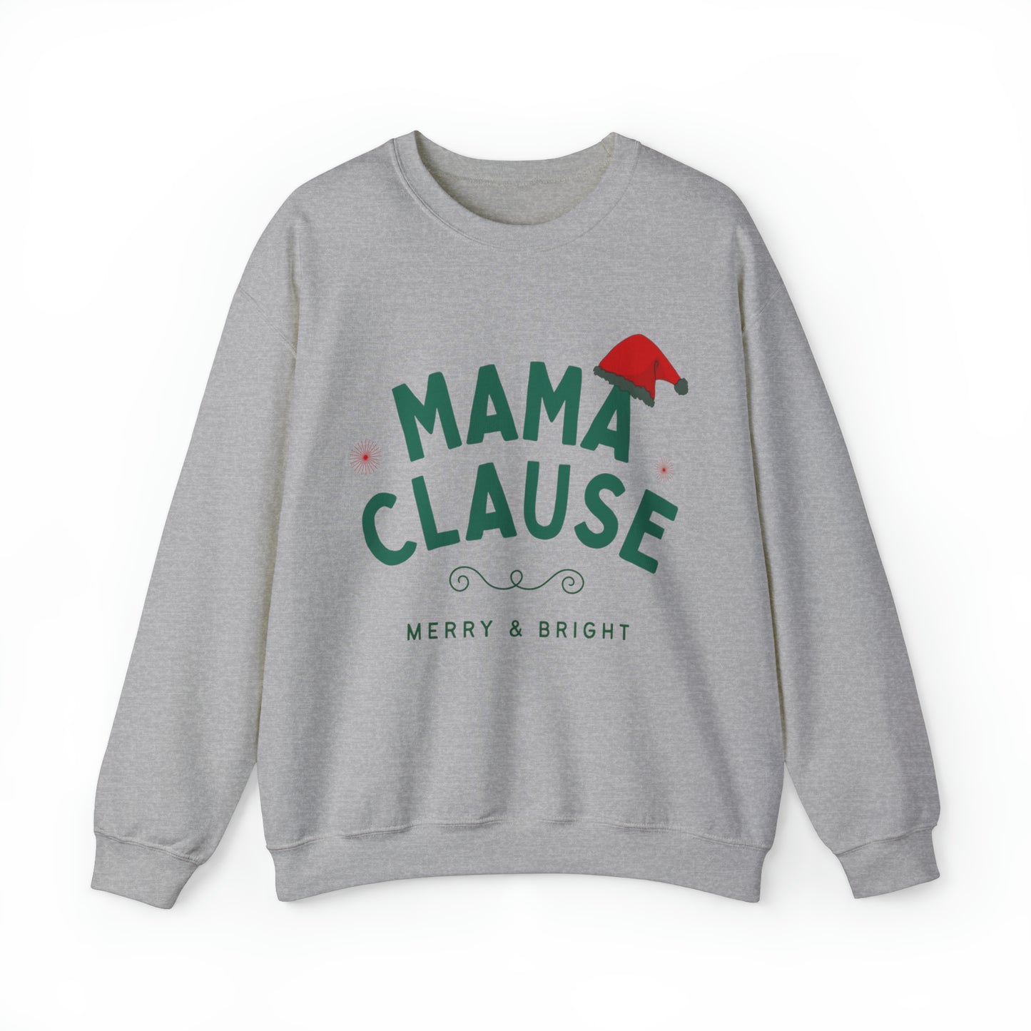 Festive Threads | Christmas Mama Clause Unisex Heavy Blend™ Crewneck Sweatshirt