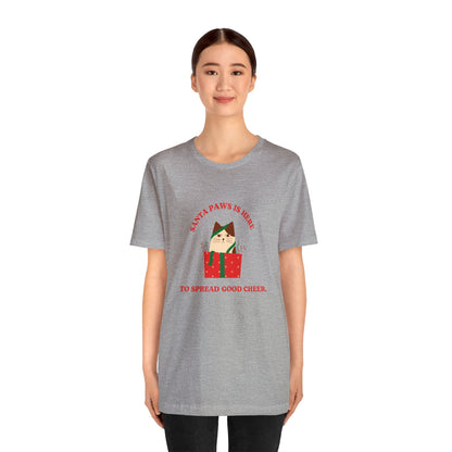 Festive Threads | Christmas Santa Paws Unisex Jersey Short Sleeve Tee