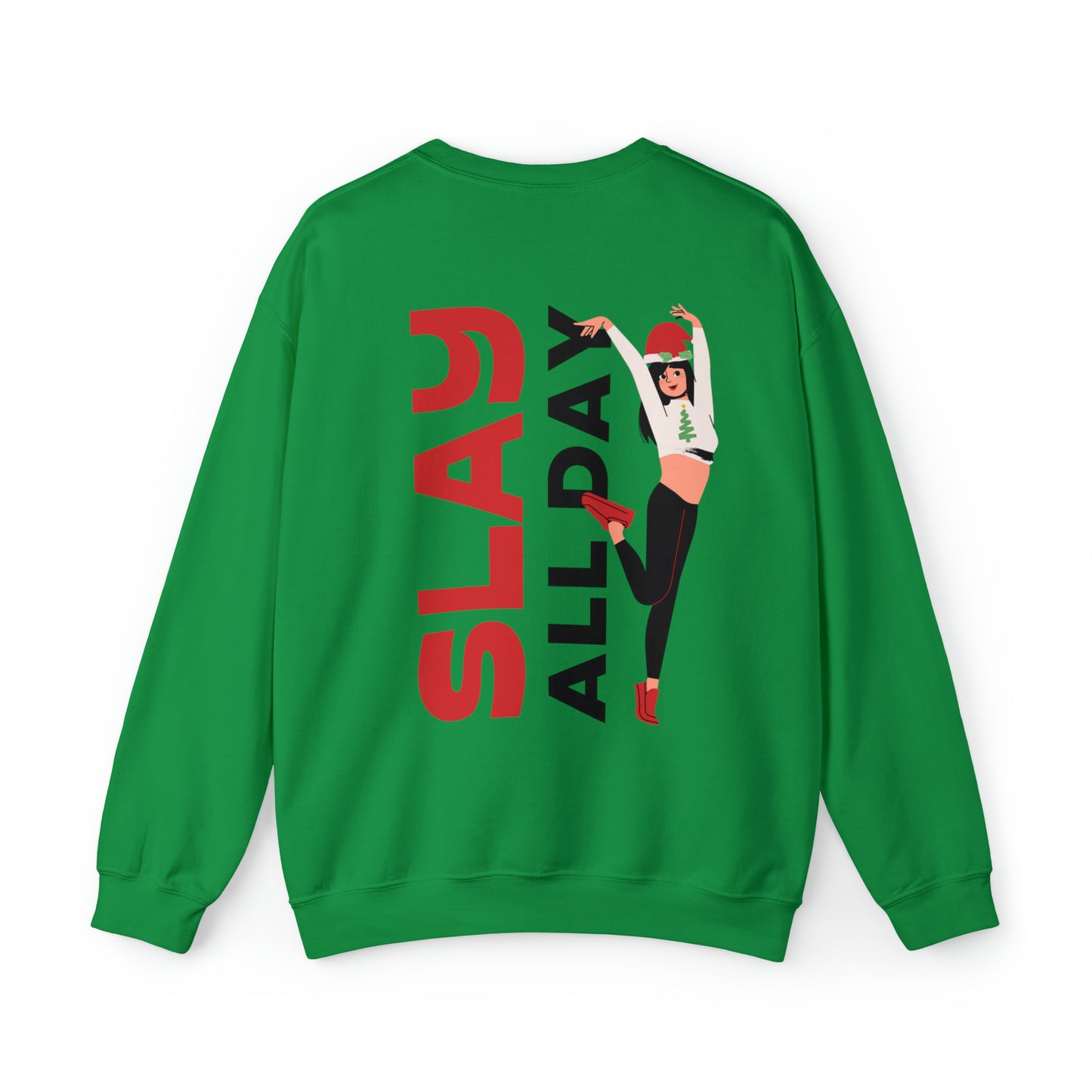 Festive Threads | Christmas Slay All Day Unisex Heavy Blend™ Crewneck Sweatshirt