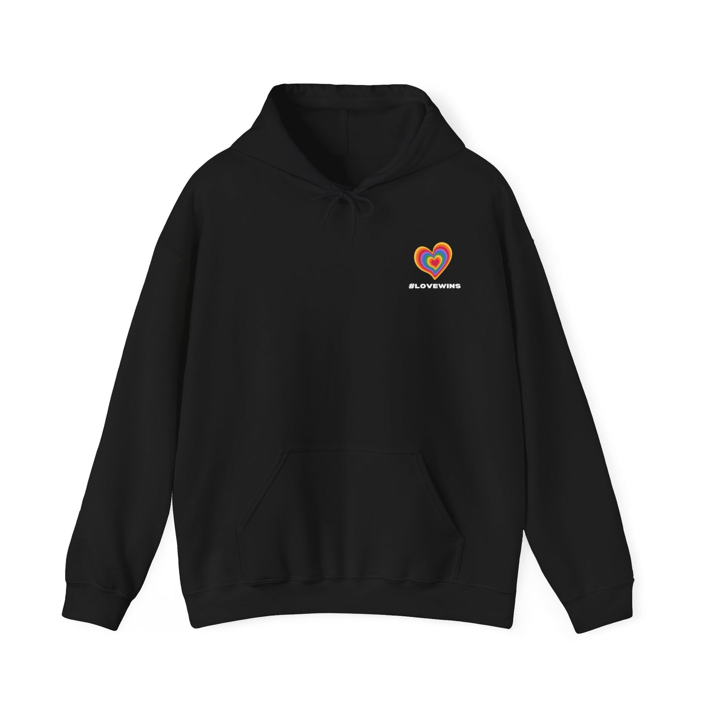 Festive Threads | Valentine's Love Wins Unisex Heavy Blend™ Hooded Sweatshirt