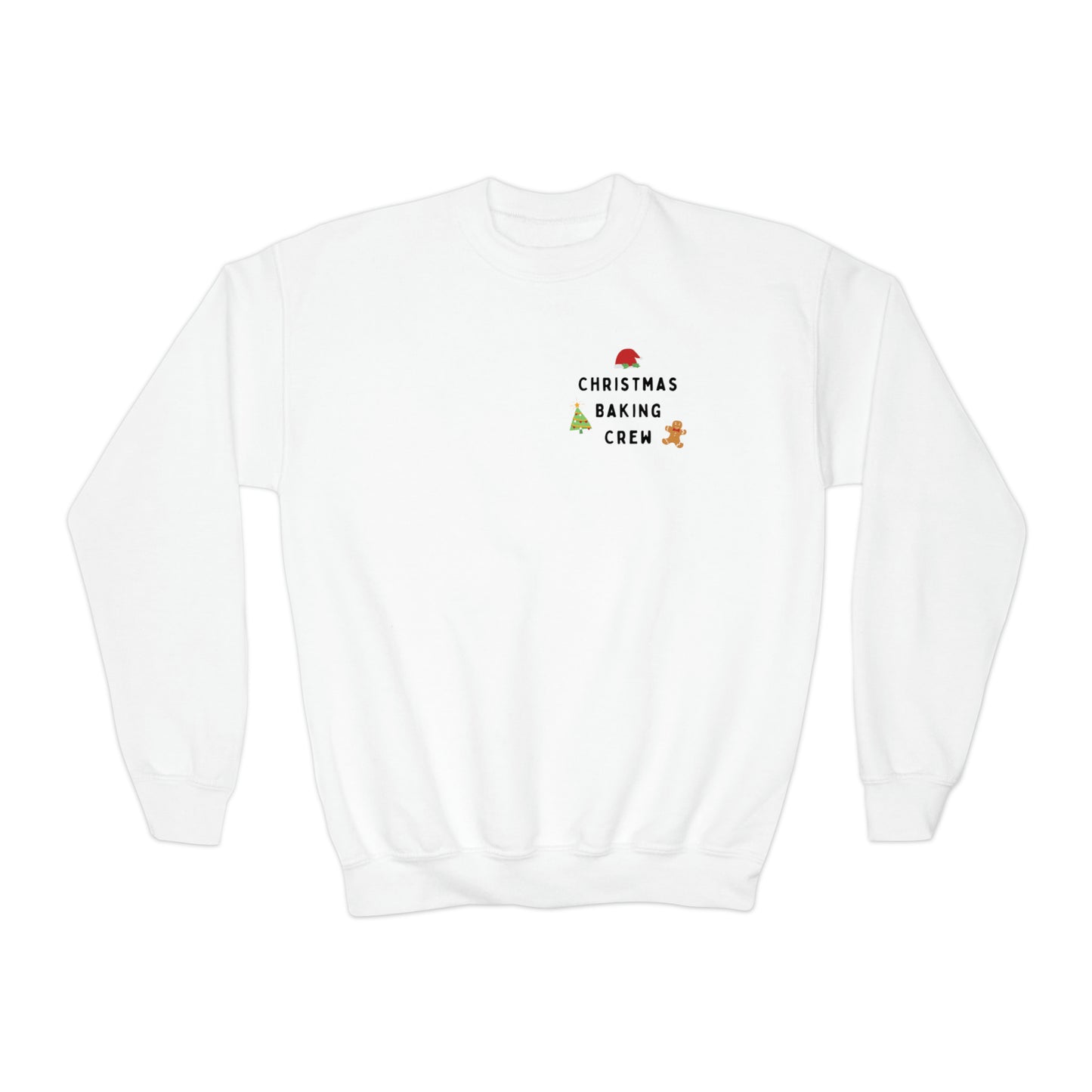 Festive Threads | Christmas Baking Crew Youth Crewneck Sweatshirt