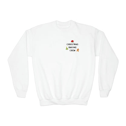 Festive Threads | Christmas Baking Crew Youth Crewneck Sweatshirt