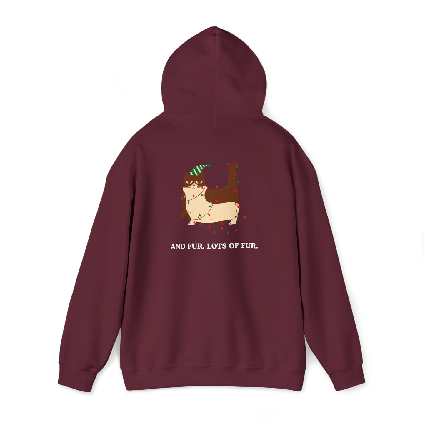 Festive Threads | Christmas Santa Paws Unisex Heavy Blend™ Hooded Sweatshirt