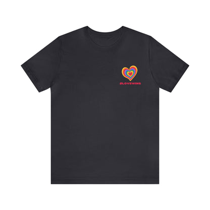 Festive Threads | Valentine's Love Wins Unisex Jersey Short Sleeve Tee