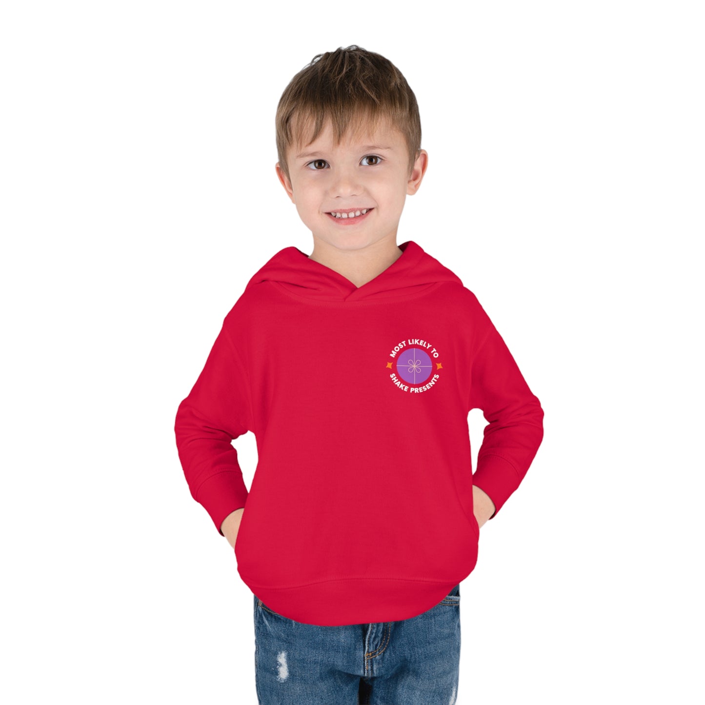 Festive Threads | Christmas Most Likely To Shake Presents Toddler Pullover Fleece Hoodie