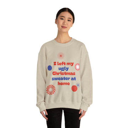 Festive Threads | Christmas Ugly Christmas Sweater Unisex Heavy Blend™ Crewneck Sweatshirt