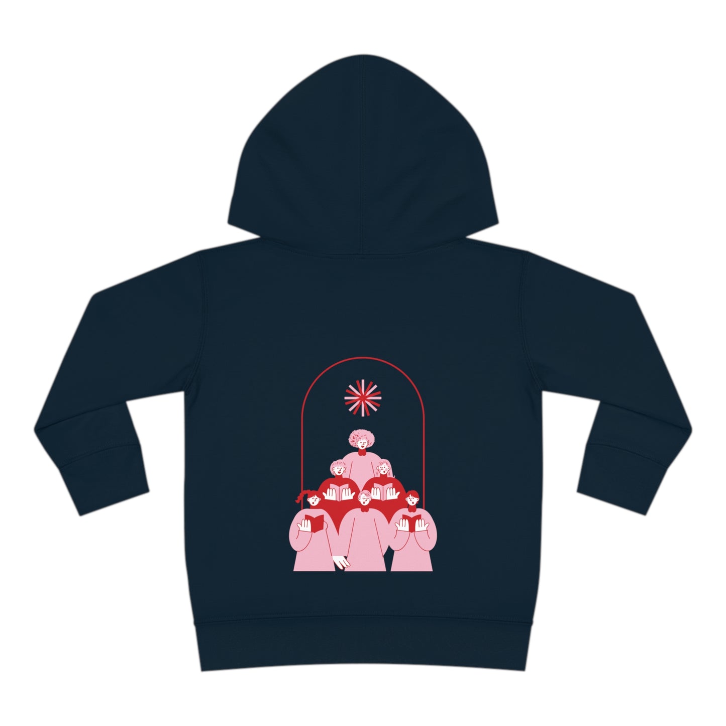 Festive Threads | Christmas Fa La La Toddler Pullover Fleece Hoodie