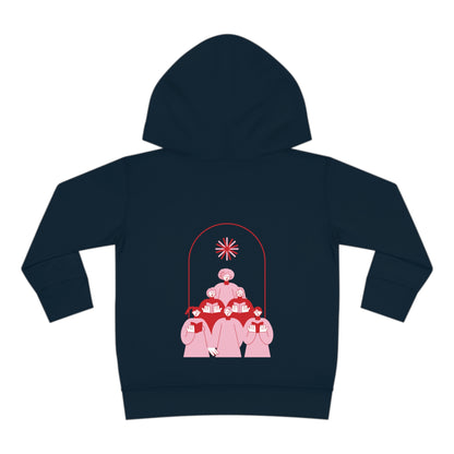 Festive Threads | Christmas Fa La La Toddler Pullover Fleece Hoodie