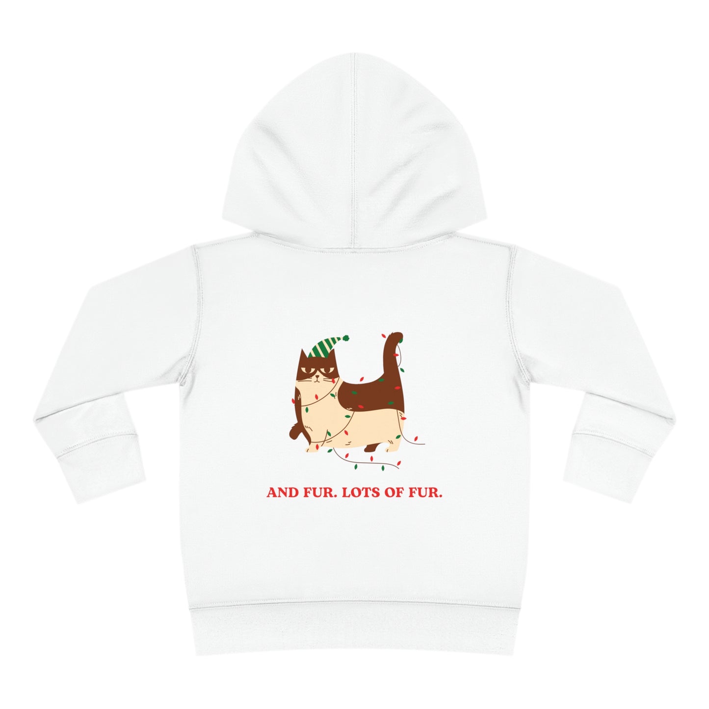 Festive Threads | Christmas Santa Paws Toddler Pullover Fleece Hoodie