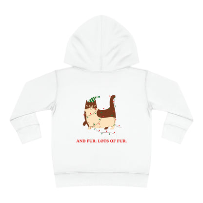 Festive Threads | Christmas Santa Paws Toddler Pullover Fleece Hoodie