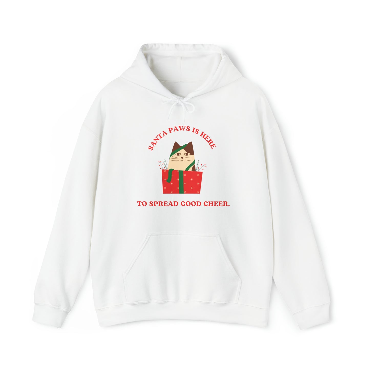 Festive Threads | Christmas Santa Paws Unisex Heavy Blend™ Hooded Sweatshirt