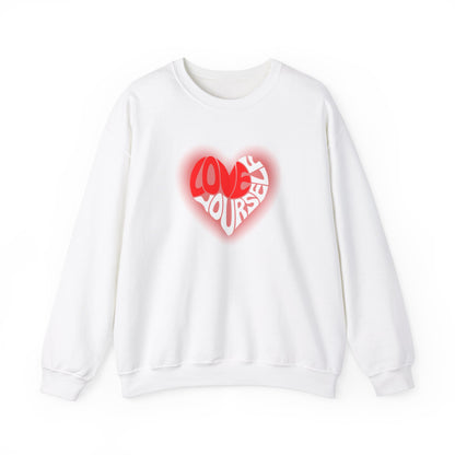 Festive Threads | Valentine's Love Yourself Unisex Heavy Blend™ Crewneck Sweatshirt