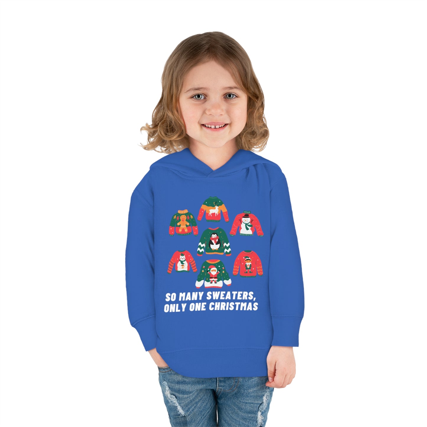 Festive Threads | Christmas So Many Sweaters Toddler Pullover Fleece Hoodie