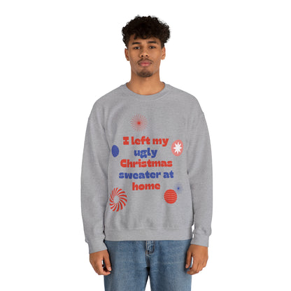 Festive Threads | Christmas Ugly Christmas Sweater Unisex Heavy Blend™ Crewneck Sweatshirt