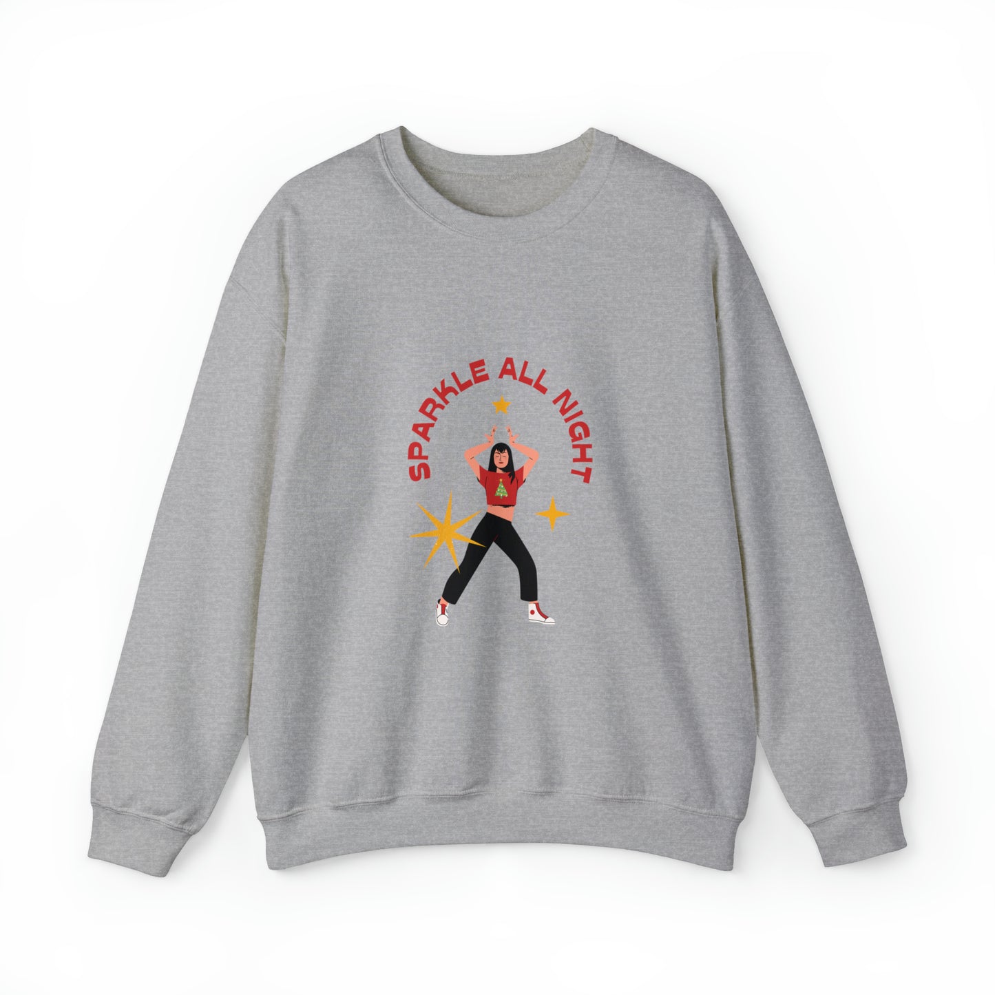 Festive Threads | Christmas Slay All Day Unisex Heavy Blend™ Crewneck Sweatshirt