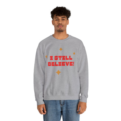 Festive Threads | Christmas I Still Believe Unisex Heavy Blend™ Crewneck Sweatshirt