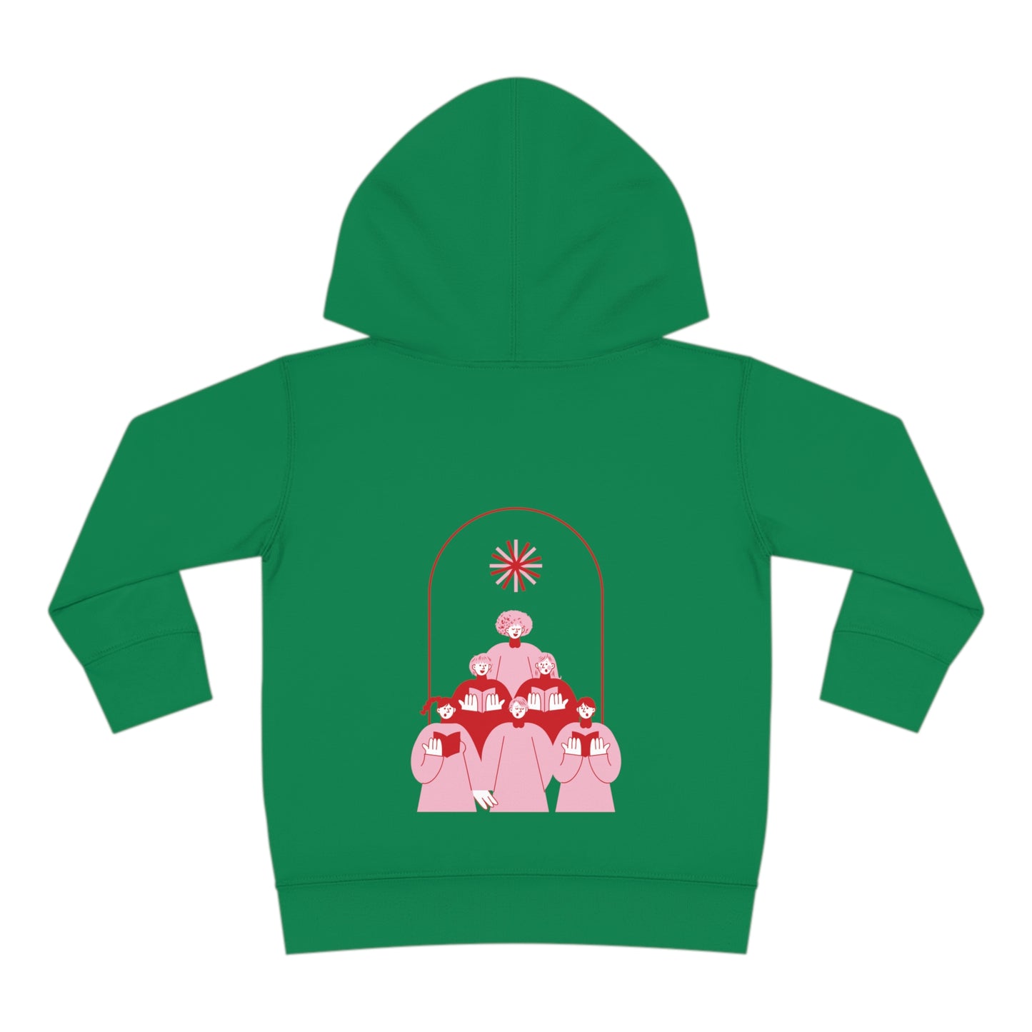 Festive Threads | Christmas Fa La La Toddler Pullover Fleece Hoodie