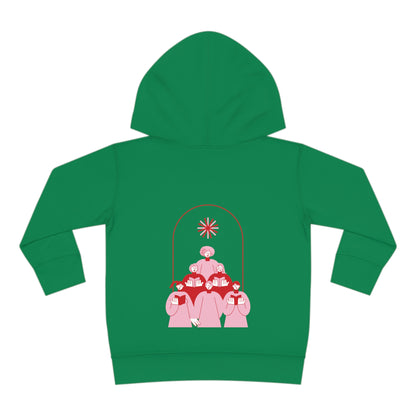 Festive Threads | Christmas Fa La La Toddler Pullover Fleece Hoodie