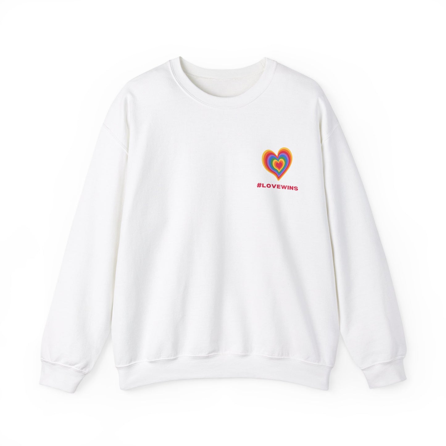 Festive Threads | Valentine's Love Wins Unisex Heavy Blend™ Crewneck Sweatshirt