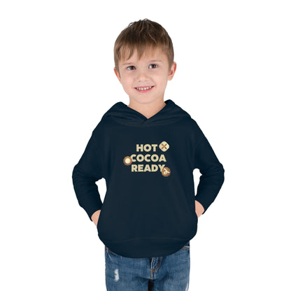 Festive Threads | Christmas Hot Cocoa Ready Toddler Pullover Fleece Hoodie