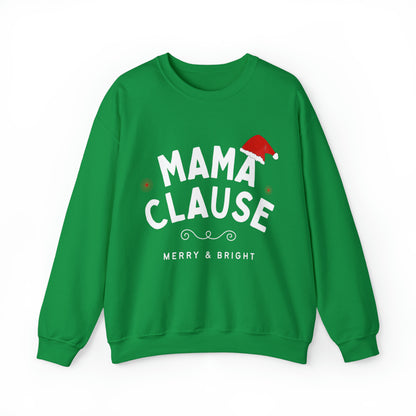 Festive Threads | Christmas Mama Clause Unisex Heavy Blend™ Crewneck Sweatshirt